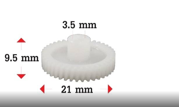[LIHYEH] - เฟืองพับกระจก 6x21 กลม TOYOTA VIGO, FORTUNER, CAMRY 07-17, WISH, VIOS 07-19, ALTIS 08-19 