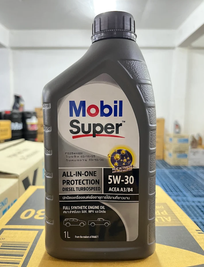 [Mobil] - น้ำมันเครื่อง ดีเซล Sup AIO Turbo 5W-30 (1L)