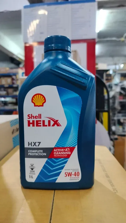 [Shell] - น้ำมันเครื่อง เบนซิน HX7 SEMI 5W-40 (1L)