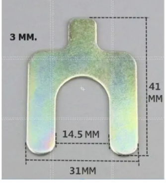 [VAT] - แผ่นชิมปีกนก ติ่ง #3 (หนา 3mm)