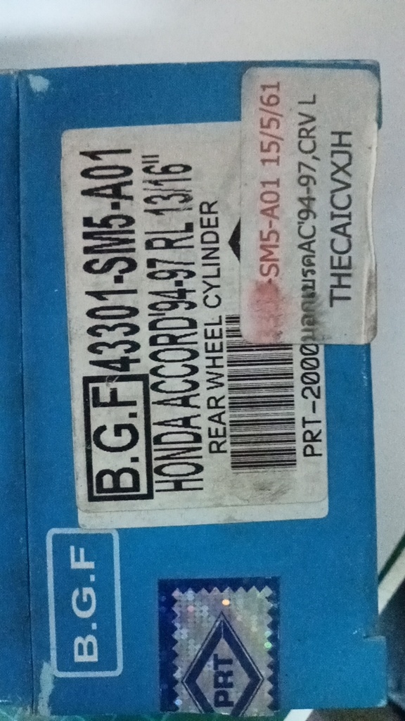 [B.G.F] - กระบอกเบรค RL 13/16" HONDA CRV, ACCORD 94-97