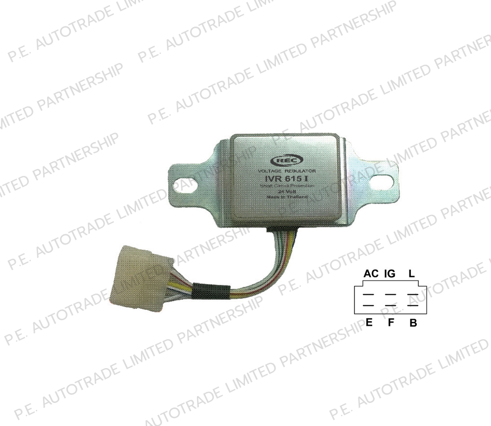 [REC] - คัทเอาท์ไฟชาร์จ เหลี่ยม 24V