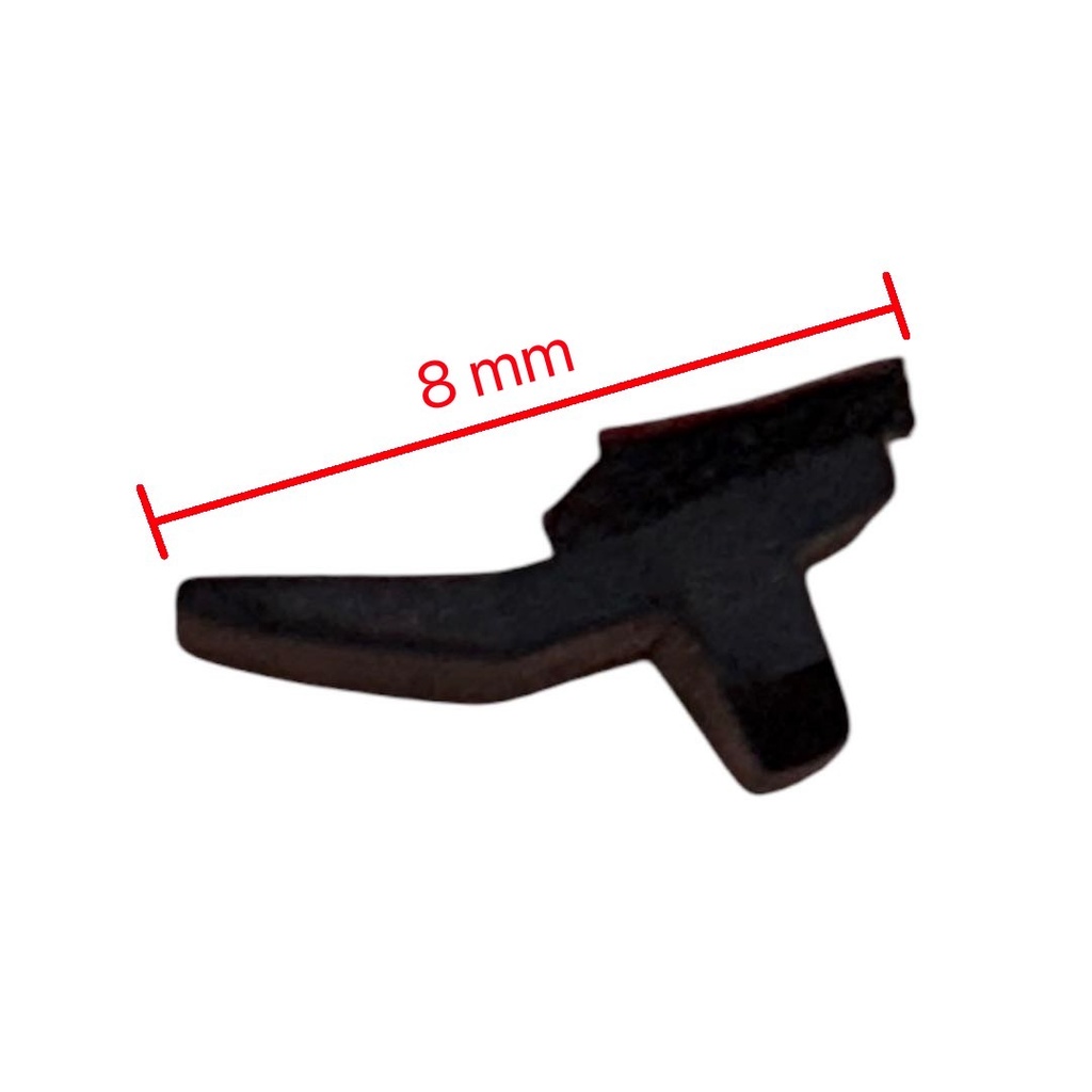 [A] - คิ้วเสียบกระจกปีกเล็ก 8mm ทั่วไป สีดำ (ติดเทปกาว) (เมตรละ) 