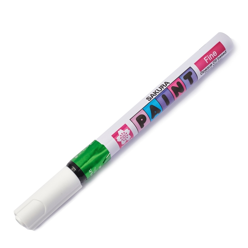 [SAKURA] - ปากกาเพ้นท์มาร์คเกอร์ สีเขียว หัว 1mm รุ่น XPMK-29 (S7041-0120) 