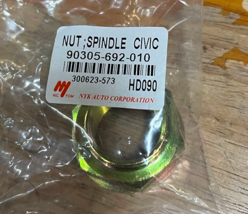 [NYK] - น็อตหัวเพลาขับ (ย้ำ) HONDA CIVIC 92 (รูใน 20mm)