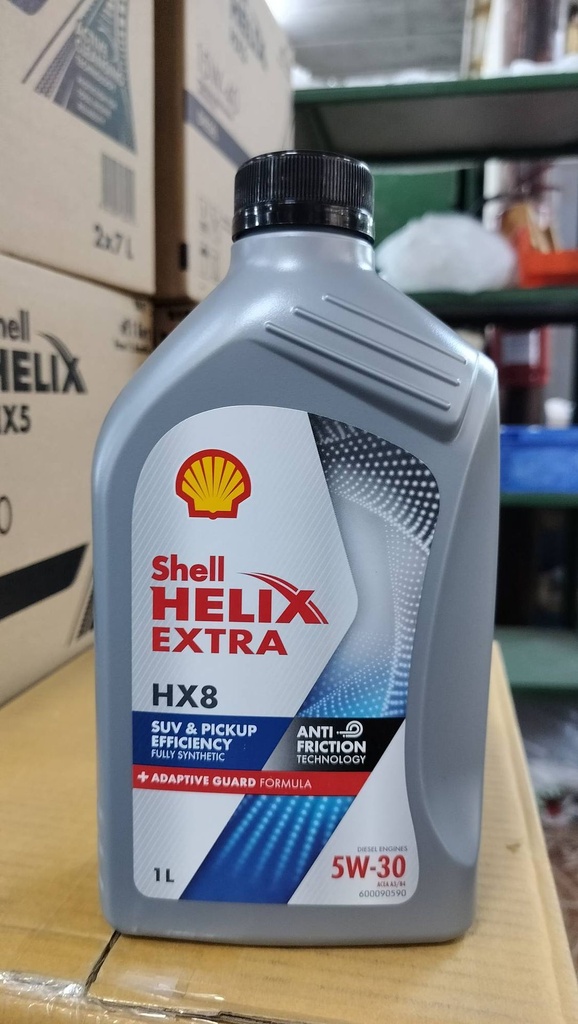 [Shell] - น้ำมันเครื่อง ดีเซล HX8 Full Synth 5W-30 (1L) (EXTRA)