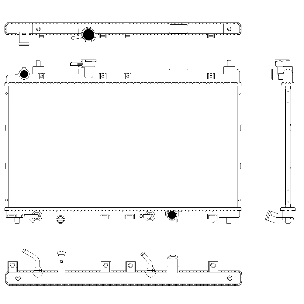 [ADR] - หม้อน้ำ HONDA CITY 03-07 (AT) (16MM)