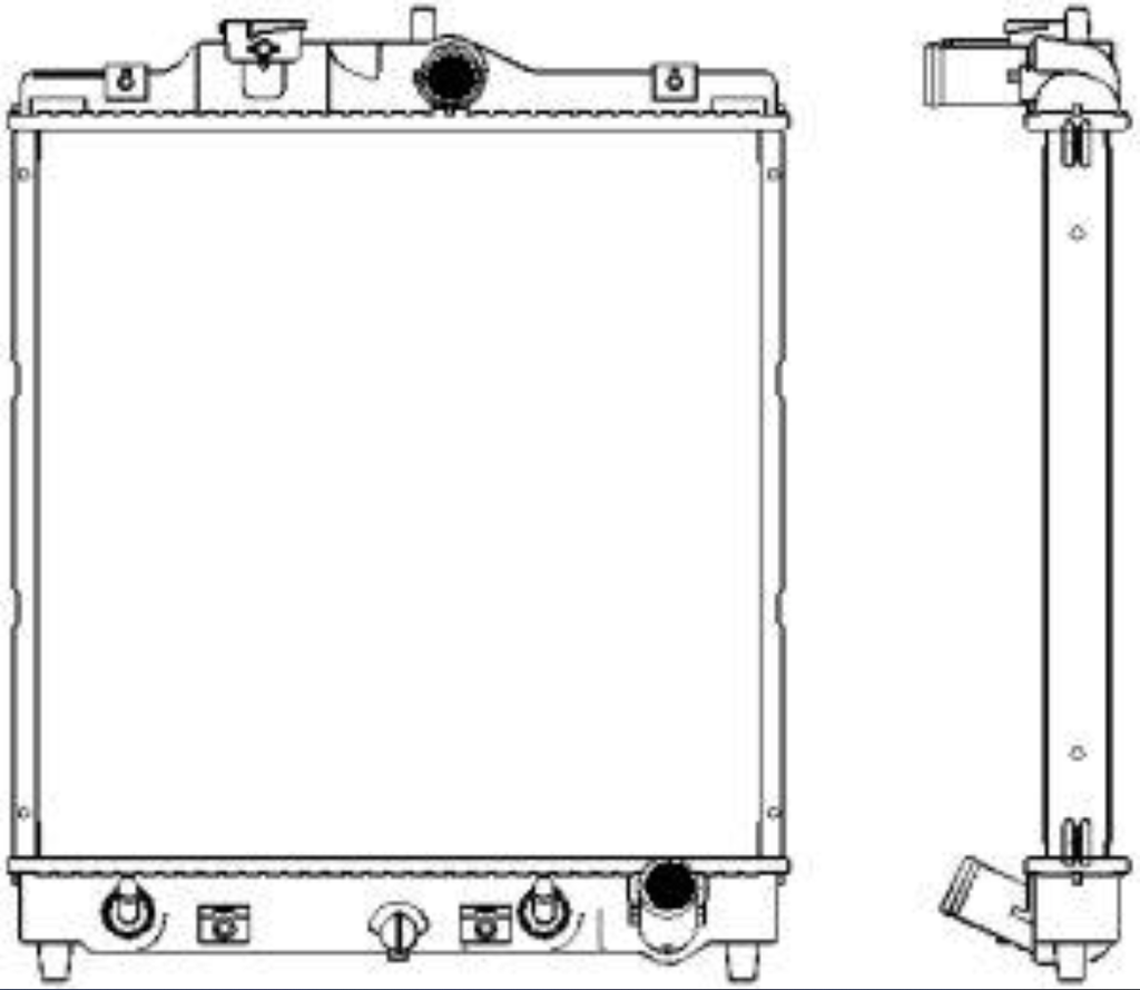 [ADR] - หม้อน้ำ HONDA CIVIC 92-00 (1.5) (1.6) (AT) (31mm)