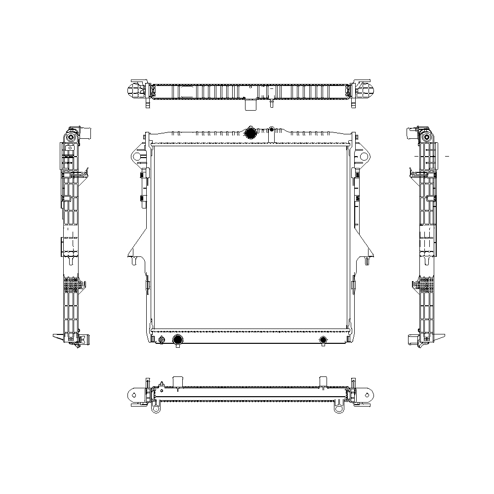 [ADR] - หม้อน้ำ MAZDA BT50 PRO 12-20 2.2 | FORD RANGER 12-21 T6 2.2 (MT) (16mm)