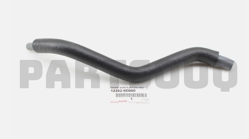 [แท้] - ท่อหายใจ TOYOTA ALTIS 03-07, ZZE121 1.6 (NO.2) (รูใน 8/15mm)