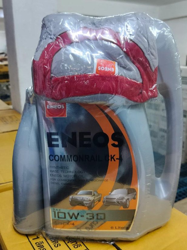 [ENEOS] - น้ำมันเครื่อง ดีเซล Commonrail 10W-30 CK-4 (6L+1L) (แถมเสื้อ)