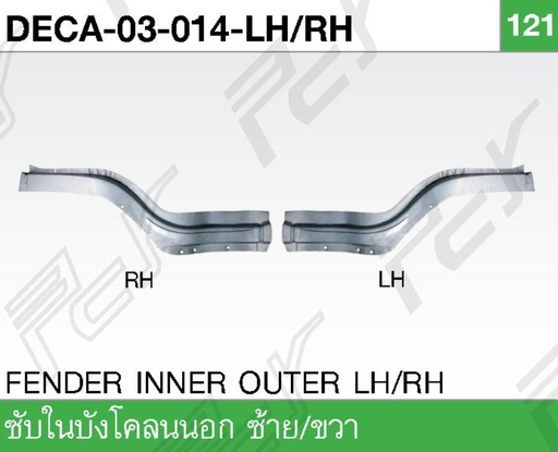 [DECA-03-014RH] [PCY] - ซับในบังโคลน RH นอก ISUZU DECA 96