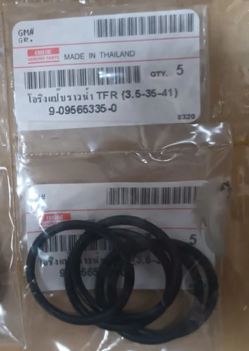 [9-09565335-0()] [A] - โอริงแป๊บน้ำข้างเสื้อสูบ 3.5-35-41 ISUZU TFR, D-MAX 03 (4JA1) (4JH1)