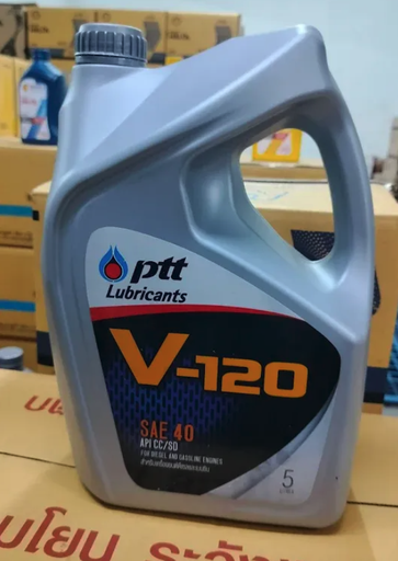 [8852124006749] [PTT] - น้ำมันเครื่อง V-120 #40 (5L)
