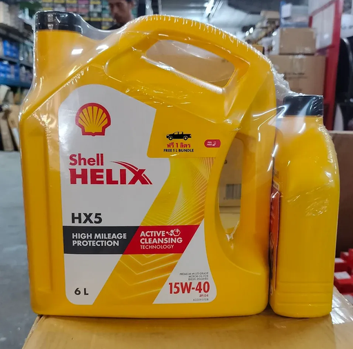 [5011987132375] [Shell] - น้ำมันเครื่อง ดีเซล HX5 15W-40 CI-4 (6L+1L)