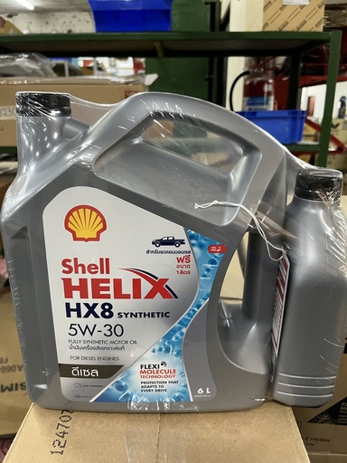 [5011987260474] [Shell] - น้ำมันเครื่อง ดีเซล HX8 5W-30 A3/B4 (6L+1L)