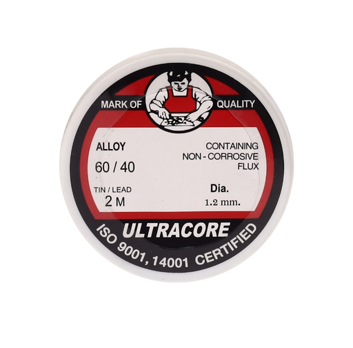 [U081-0110] [ULTRACORE] - ตะกั่วขด 60/40 1.2mm 2m