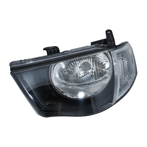 [10-87400R] [DAIMOND] - เสื้อไฟหน้า RH MITSUBISHI TRITON 05-14 (ไฟเลี้ยวขาว) (โคมดำ)