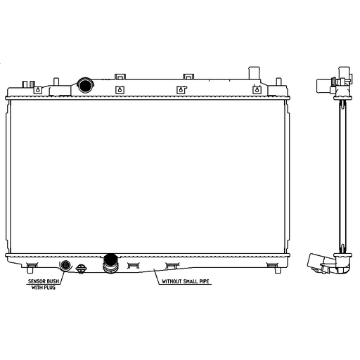 [3211-8546] [ADR] - หม้อน้ำ HONDA HRV 14-20 (1.8) (AT)