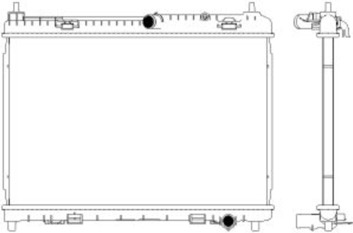 [3161-1032] [ADR] - หม้อน้ำ FORD FIESTA 11-18 (1.5) (1.6) (AT) (22mm)