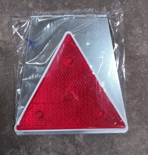 [CV-17-09-26-R] [THL] - ทับทิมสะท้อนแสงสามเหลี่ยม สีแดง 15x18.5cm (มีบานพับ)