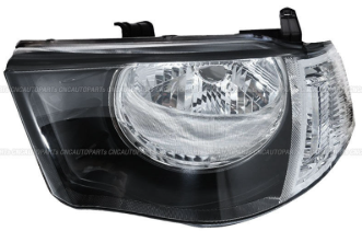 [Thaihua-2011] [แท้/2] - เสื้อไฟหน้า RH MITSUBISHI TRITON 05-14 (ไฟเลี้ยวขาว) (โคมดำ)