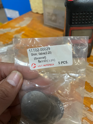 [1TT02-00029] [VAT] - แผ่นชิมวาล์ว ขนาด 3.20mm