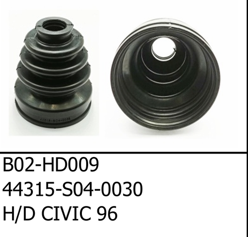[B02-HD009] [POP] - ยางหุ้มเพลาใน HONDA CIVIC 96-00, CITY 96-00