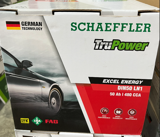 [EXCEL ENERGY 50] [SCHAEFFLER] - แบตเตอรี่ แห้ง SMF DIN55066 LN1 50A 480CCA