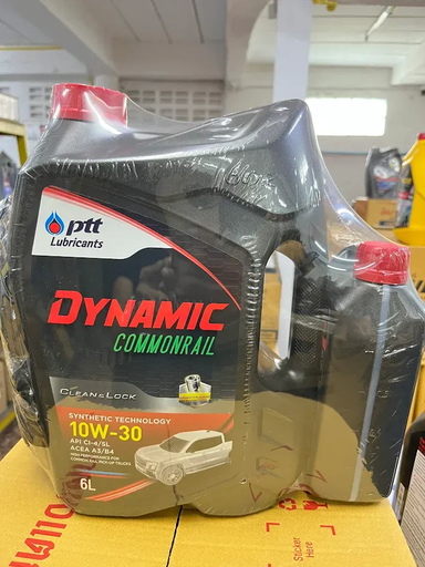 [8852124024736] [PTT] - น้ำมันเครื่อง ดีเซล DYNAMIC COM 10W-30 (6L+1L) (CLEAN & LOCK) (NEW)