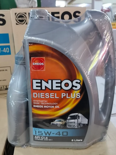 [8859379102295] [ENEOS] - น้ำมันเครื่อง ดีเซล Diesel Plus 15W-40 CI-4 (6L+1L)