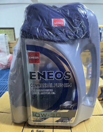 [8859379102332] [ENEOS] - น้ำมันเครื่อง ดีเซล Commonrail 10W-30 CK-4 (6L+1L) (แถมเสื้อ)