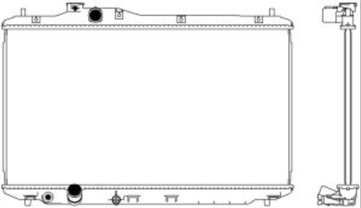 [3211-8545C] [ADR] - หม้อน้ำ HONDA CIVIC 12-15 (1.8) (2.0) (AT/MT) (16mm)