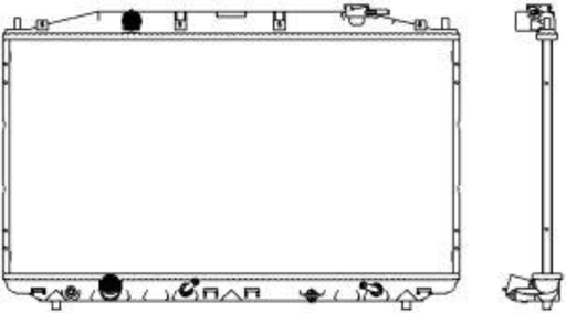 [3211-8511C] [ADR] - หม้อน้ำ HONDA ACCORD 08-12 (2.0) (2.4) (AT) (16mm)