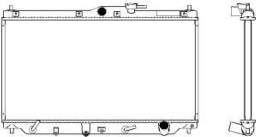 [3211-1023C] [ADR] - หม้อน้ำ HONDA ACCORD 90-93 (2.0) (2.2) (AT) (22mm)
