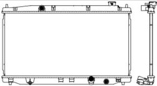 [3211-8528C] [ADR] - หม้อน้ำ HONDA BRIO 12-21 (1.2) (AT/MT) (16mm)