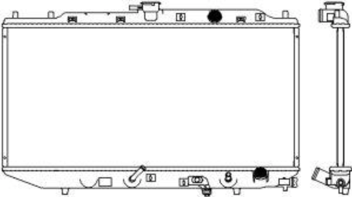[3211-1037C] [ADR] - หม้อน้ำ HONDA CITY 96-02 (AT) (16mm)
