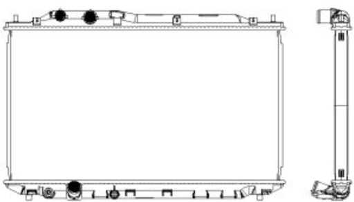 [3211-8525] [ADR] - หม้อน้ำ HONDA CIVIC 06-11 FD (1.8) (AT) (ออยล์แยก) (31mm)
