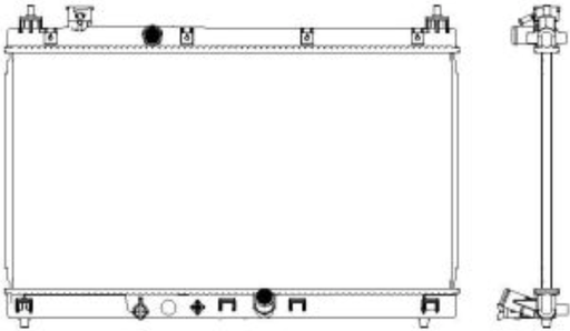 [3211-8558C] [ADR] - หม้อน้ำ HONDA JAZZ 14-21 GK 1.5 (AT) (16mm)