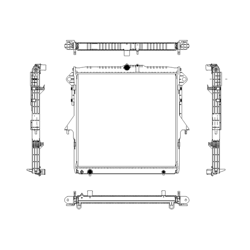 [3161-8527] [ADR] - หม้อน้ำ MAZDA BT50 PRO 12-20 2.2 | FORD RANGER 12-21 T6 2.2 (MT) (16mm)