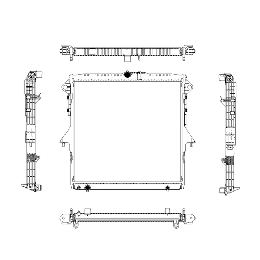 [3161-8546] [ADR] - หม้อน้ำ MAZDA BT50 PRO 12-18 | FORD RANGER 12-18 T6, EVEREST 15-18 (3.2) (AT) (31mm)