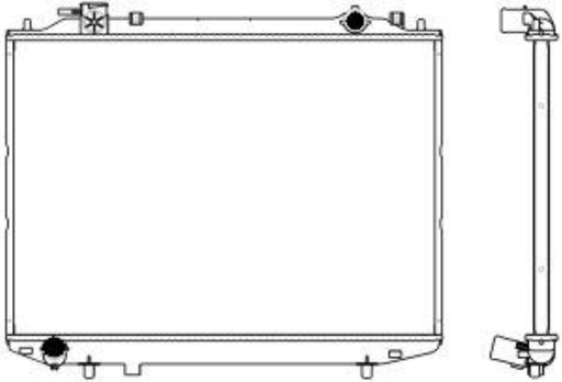 [3301-1008C] [ADR] - หม้อน้ำ MAZDA FIGHTER 98-05 | FORD RANGER 98-05 (2.5) (2.9) (MT) (22mm)