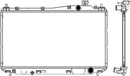 [3211-1015C] [ADR] - หม้อน้ำ HONDA CIVIC 01-05 (1.7) (MT) (16mm)